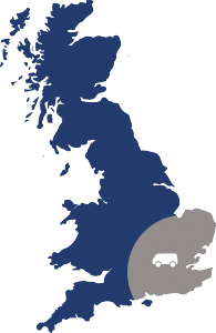 Telecommunication cabling in Essex and London - Map of coverage