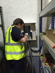 Electrical cabling moves in warehouse in Essex
