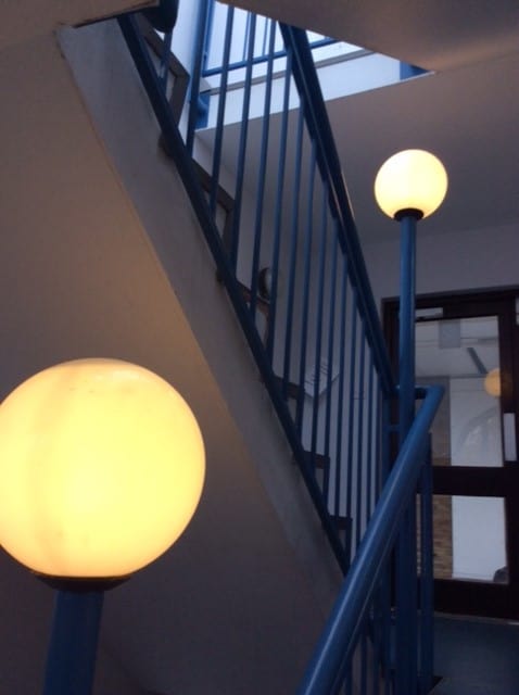Communal stairway lighting. Electrical lighting services