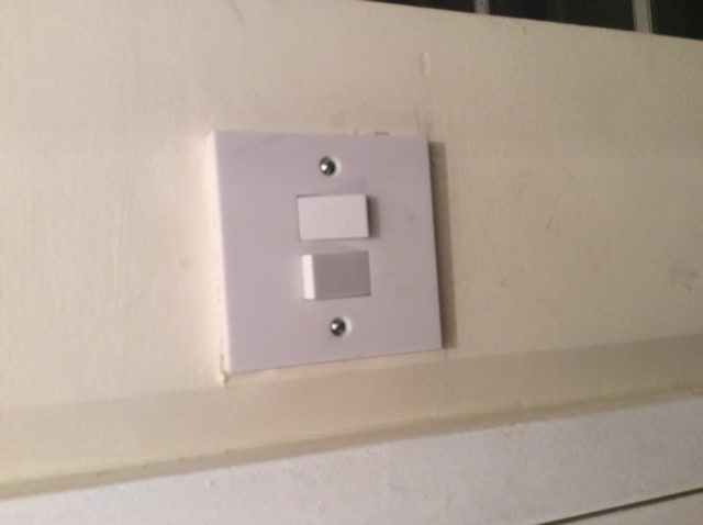 New light switch installation.