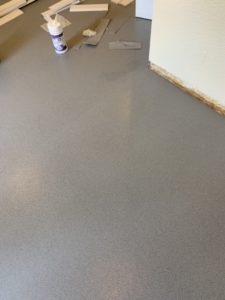 completed flooring work