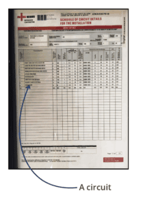 Electrical certificate: how many circuits do I have that need testing
