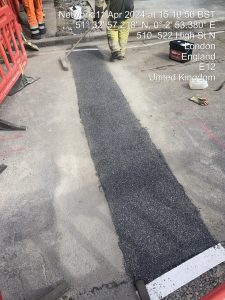 Tarmac reinstatement after cable duct installation